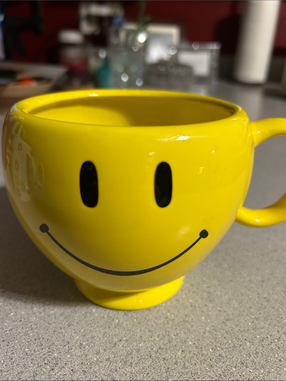 Vintage - Yellow Smiley Face -  Ceramic Mug By Teleflora